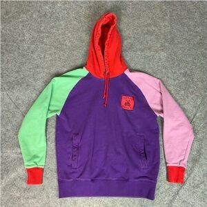Teddy Fresh Purple and Pink Colorblock Hoodie